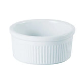 Porcelite White Ribbed Porcelain Ramekin 6oz (Pack of 12)